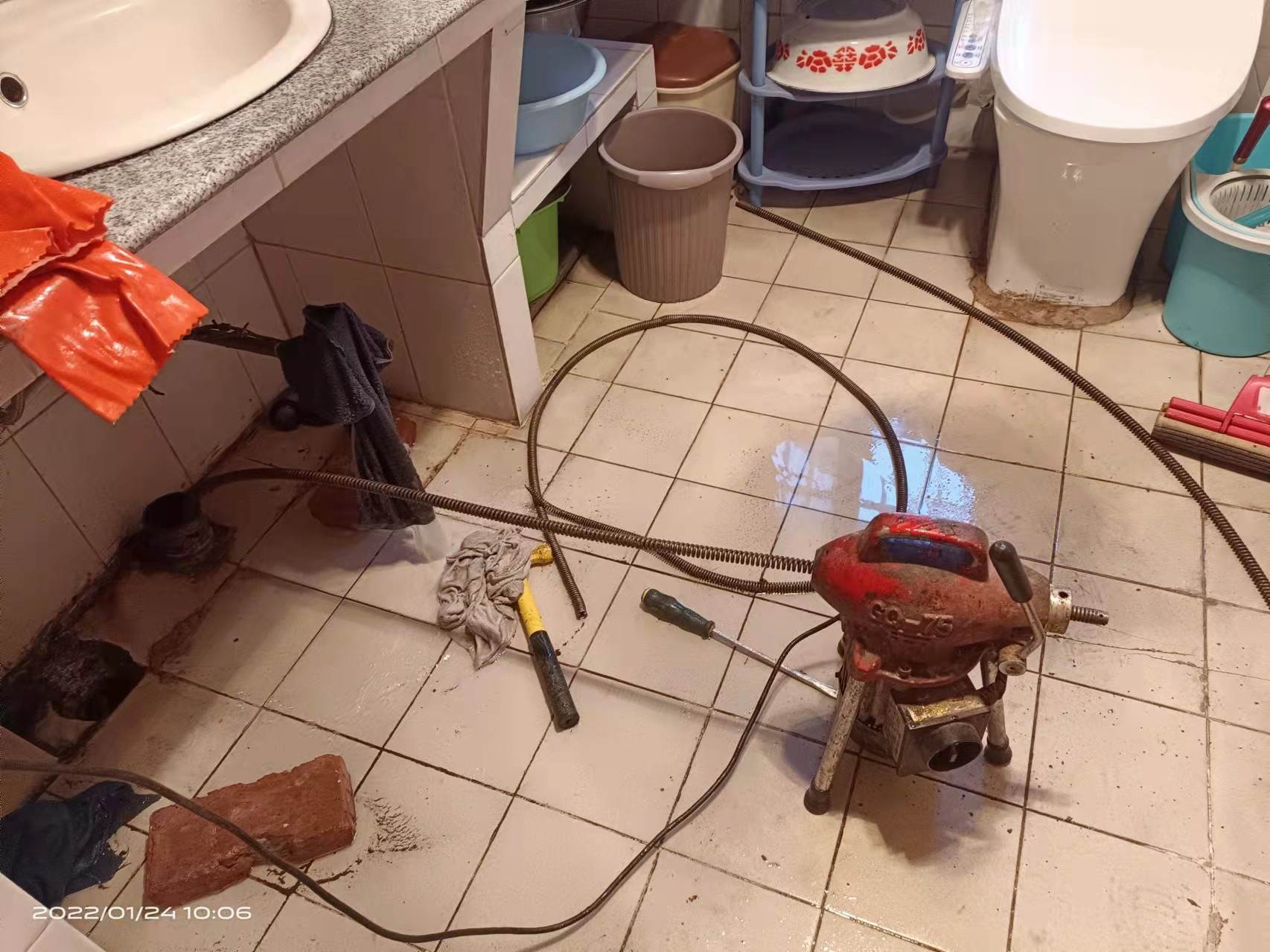 博山疏通厨房下水道，地漏疏通